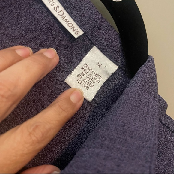 Drapers & Damon’s purple Blazer, 1X, UGC - Picture 3 of 10